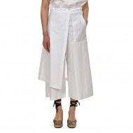 Lotus Eaters Crepe Wide Fit Trousers-White