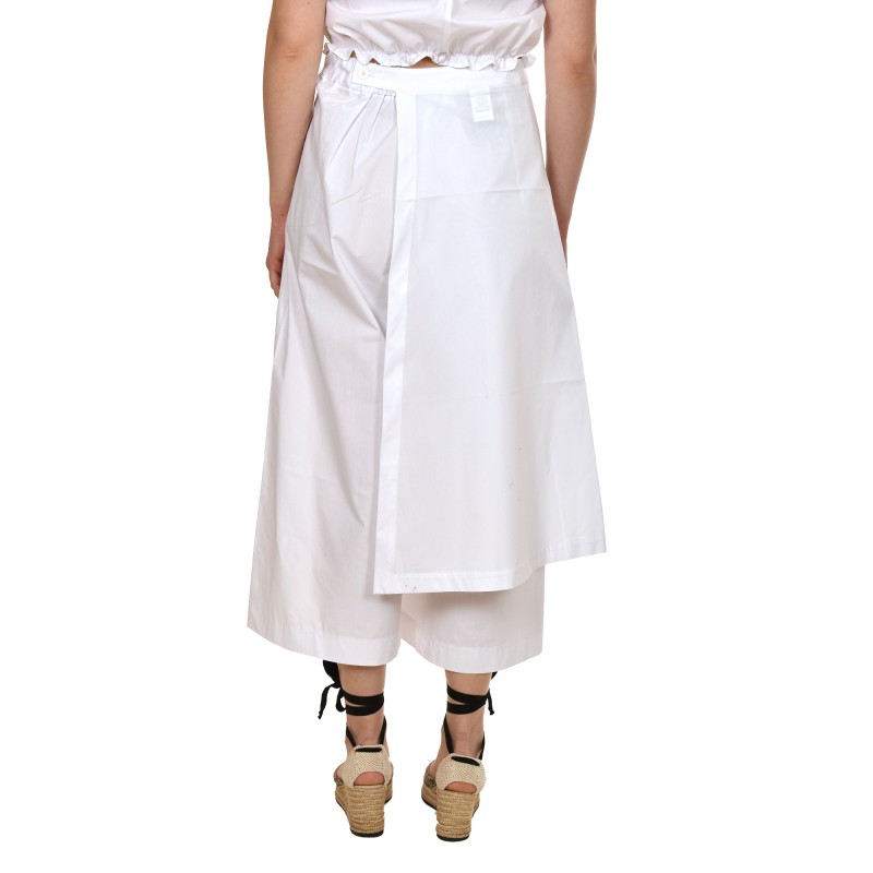Lotus Eaters Crepe Wide Fit Trousers-White Lotus Eaters Crepe Wide Fit Trousers-White