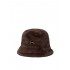 Replay Bucket Hat Faux Fur-Brown