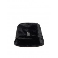 Replay Bucket Hat Faux Fur-Black