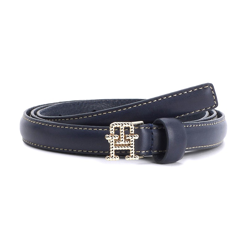 Tommy Hilfiger Waist Monogram Leather Belt-Desert Sky Tommy Hilfiger Waist Monogram Leather Belt-Desert Sky