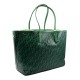 Tommy Hilfiger Monoplay Leather Tote Bag-Olympic Green