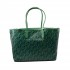 Tommy Hilfiger Monoplay Leather Tote Bag-Olympic Green