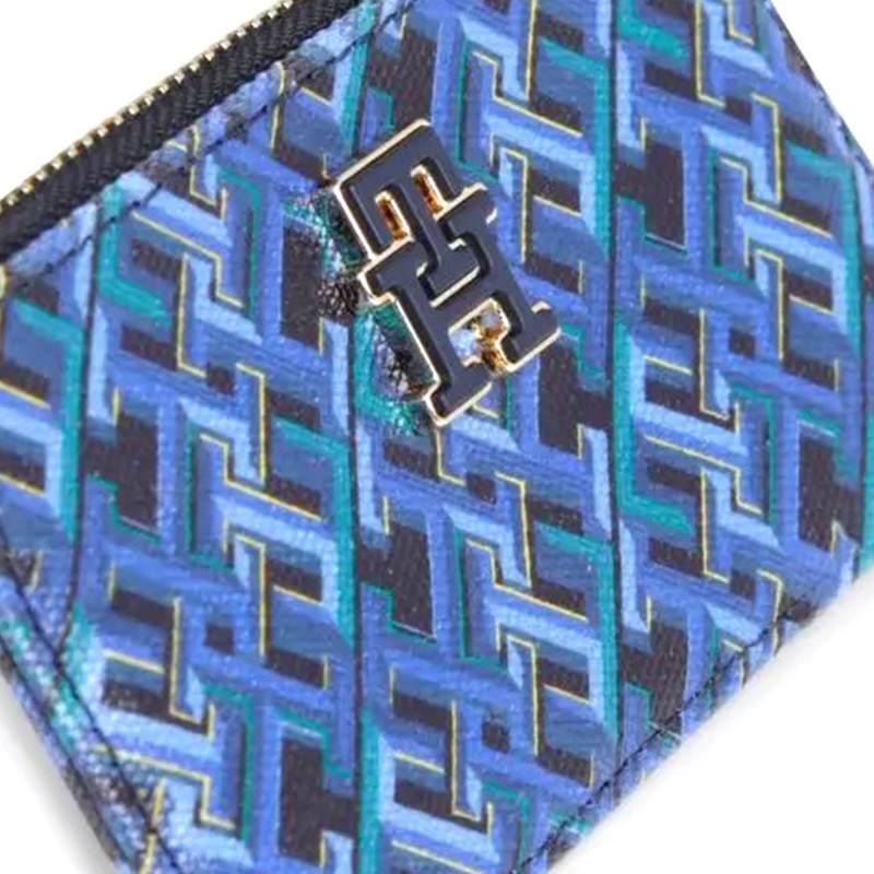 Tommy Hilfiger Monoplay Card & Coin Holder-Space Blue