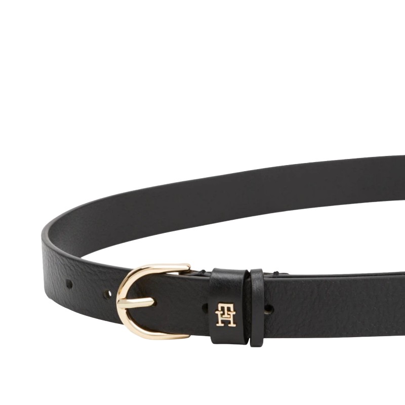 Tommy Hilfiger Belt 2.5 TH Monogram Leather-Black