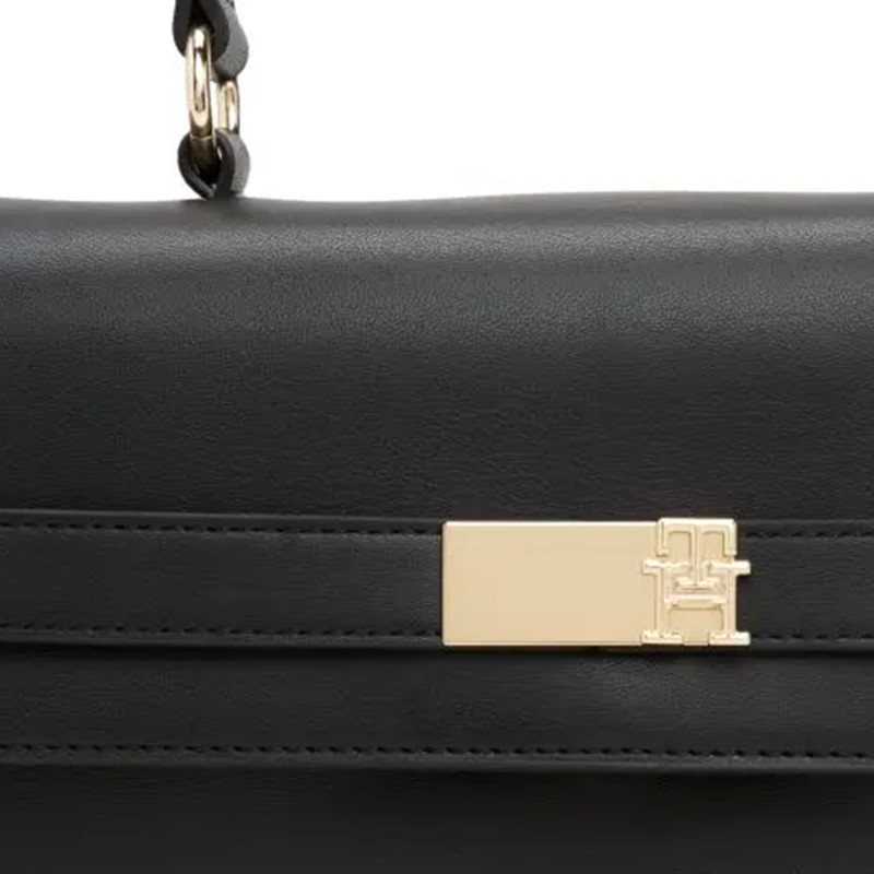Tommy Hilfiger Satchel Bag Flap TH Heritage-Black Tommy Hilfiger Satchel Bag Flap TH Heritage-Black