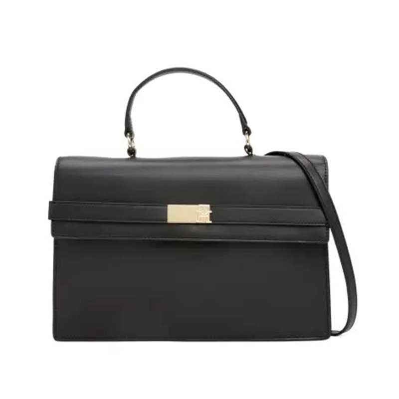 Tommy Hilfiger Satchel Bag Flap TH Heritage-Black Tommy Hilfiger Satchel Bag Flap TH Heritage-Black