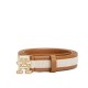 Tommy Hilfiger Belt Canvas TH Monogram Logo 2.5 cm-Cognac