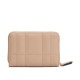 Tommy Hilfiger Wallet Th Monogram Flag Quilted Zip-Around-Coastal Taupe