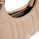 Tommy Hilfiger Shoulder Bag Quilted Crescent Crossbody-Coastal Taupe