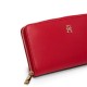 Tommy Hilfiger Wallet TH Monogram Zip Around-Primary Red