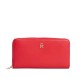 Tommy Hilfiger Wallet TH Monogram Zip Around-Primary Red