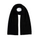 Tommy Hilfiger Scarf Fluffy Knitted With Cable Chic Pattern-Black