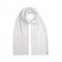 Tommy Hilfiger Scarf Fluffy Knitted With Cable Chic Pattern-Grey Whisper