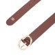Tommy Hilfiger Belt Chic Twist Buckle Leather-Brown