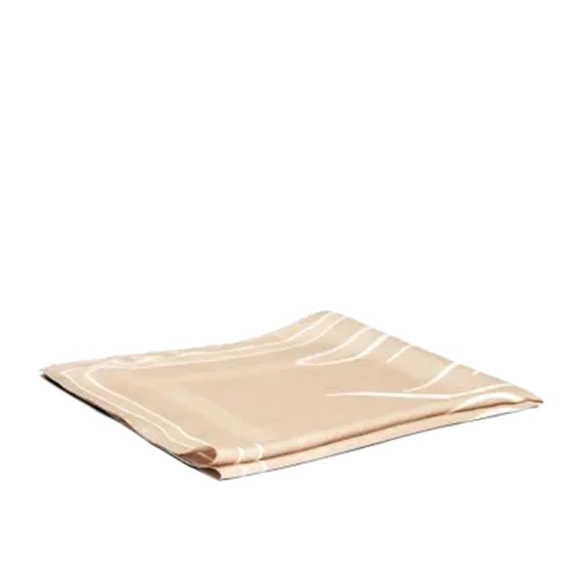 Tommy Hilfiger Scarf Heritage Logo Pure Silk Square-Sandalwood Tommy Hilfiger Scarf Heritage Logo Pure Silk Square-Sandalwood