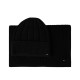 Tommy Hilfiger Beanie And Scarf TH Flag Gift Box-Black