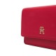 Tommy Hilfiger Wallet Chain TH Icon Card Holder-Primary Red