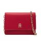 Tommy Hilfiger Wallet Chain TH Icon Card Holder-Primary Red