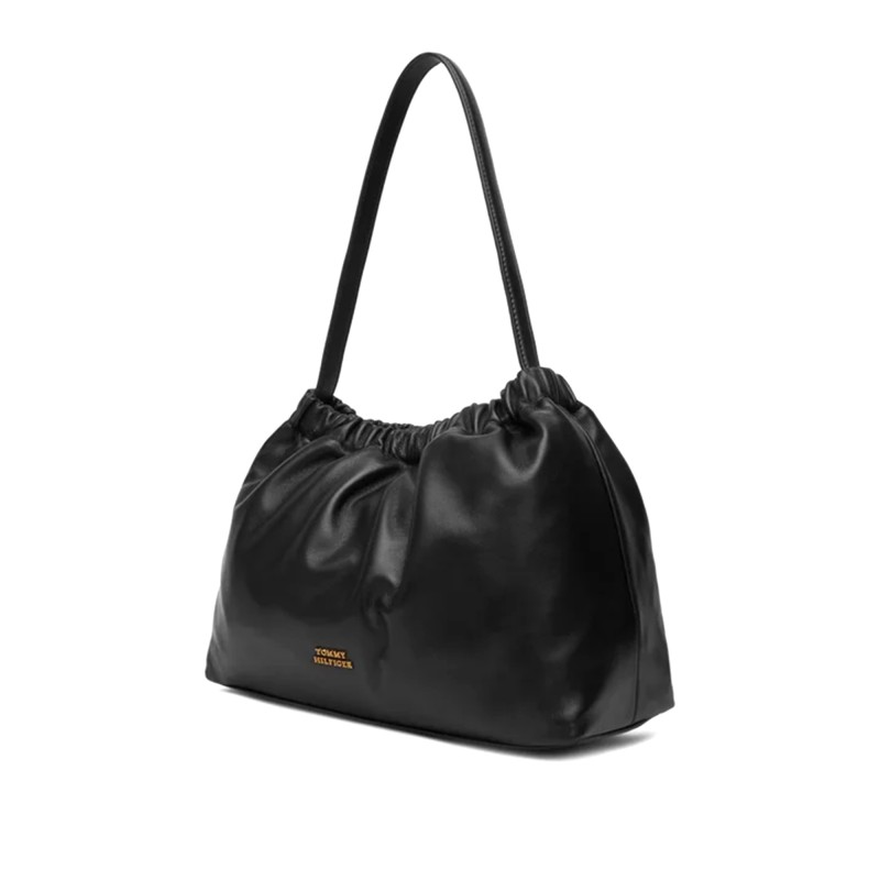 Tommy Hilfiger Shoulder Bag Soft Leather-Black