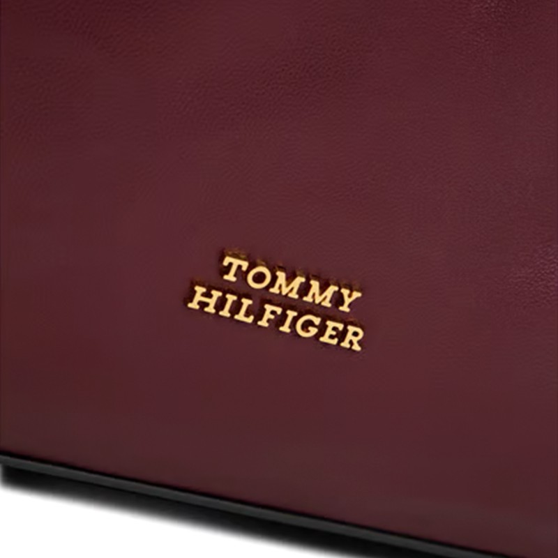 Tommy Hilfiger Shoulder Bag Soft Leather-Marzemino Tommy Hilfiger Shoulder Bag Soft Leather-Marzemino
