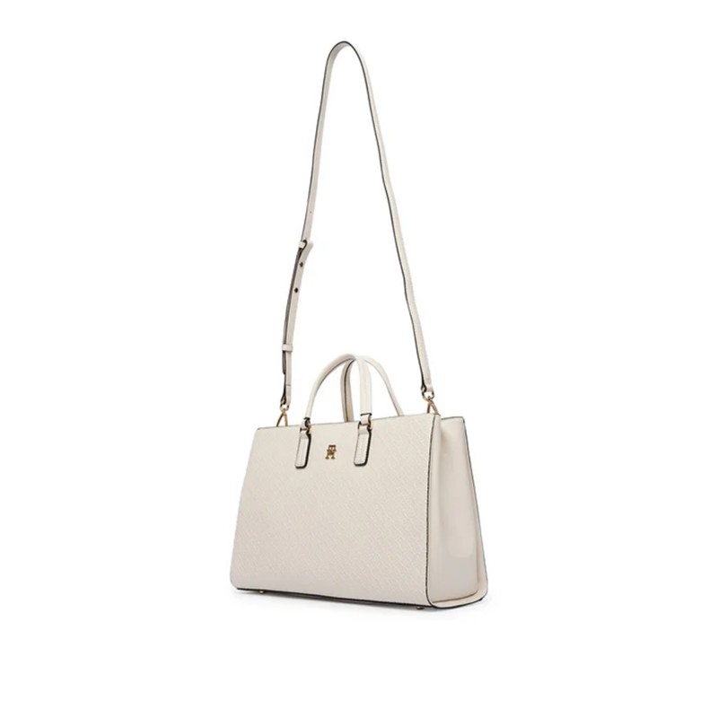 Tommy Hilfiger Satchel Bag TH Daily-Soft Cream