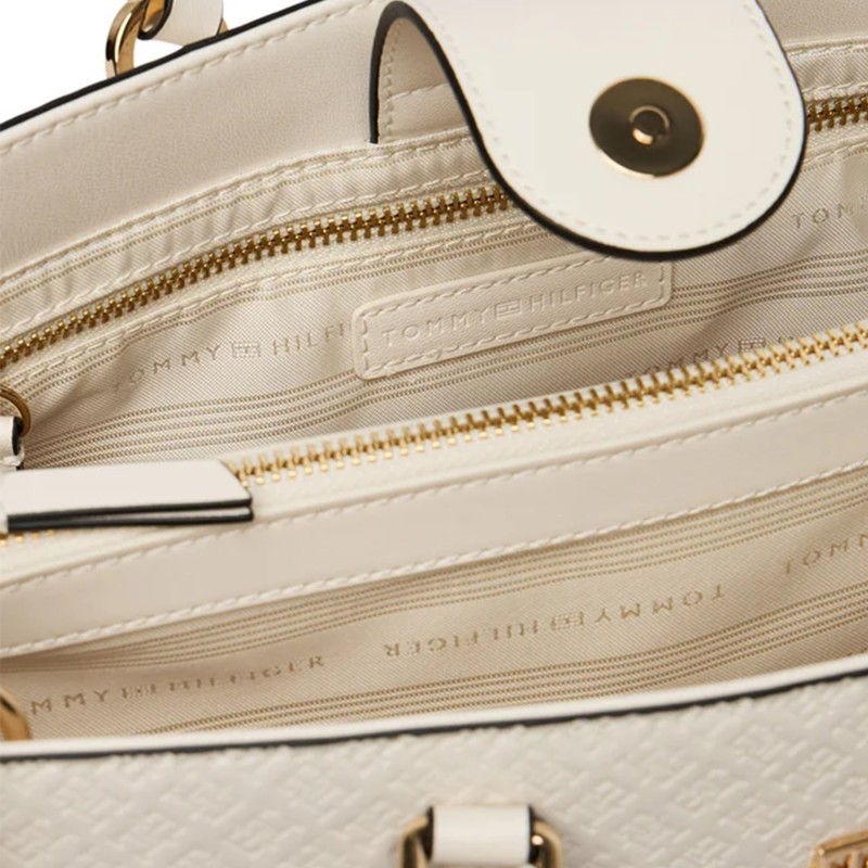 Tommy Hilfiger Satchel Bag TH Daily-Soft Cream