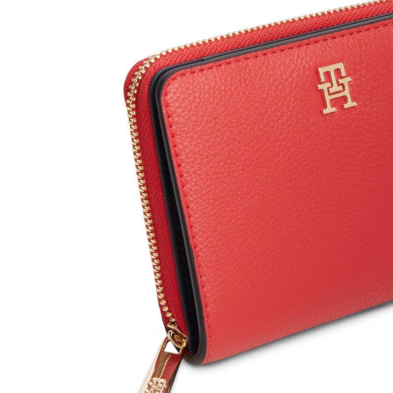 Tommy Hilfiger Wallet Medium Flap TH Icon-Red
