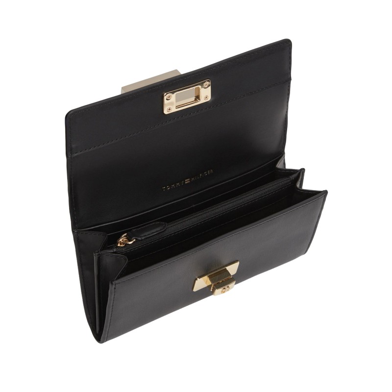Tommy Hilfiger Wallet Flap Large TH Modern-Black