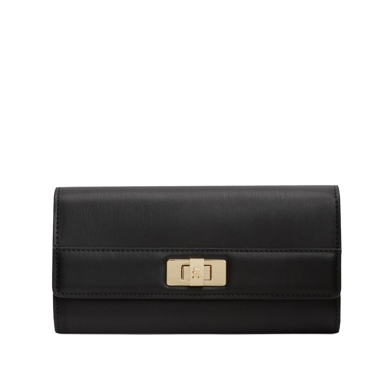Tommy Hilfiger Wallet Flap Large TH Modern-Black