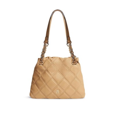 Tommy Hilfiger Mini Tote Bag TH Feminine-Sand Beige