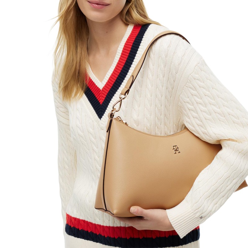 Tommy Hilfiger Shoulder Bag TH Icon-Sand Beige