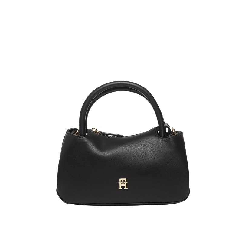 Tommy Hilfiger Bag TH Logotape Mini Satchel-Black Tommy Hilfiger Bag TH Logotape Mini Satchel-Black