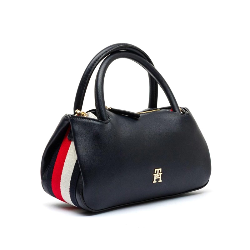 Tommy Hilfiger Bag TH Logotape Mini Satchel-Dark Blue Tommy Hilfiger Bag TH Logotape Mini Satchel-Dark Blue