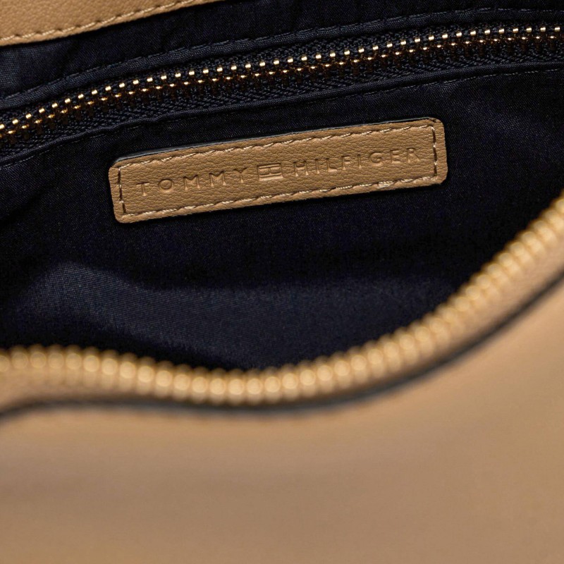 Tommy Hilfiger Bag TH Logotape Mini Satchel-Beige