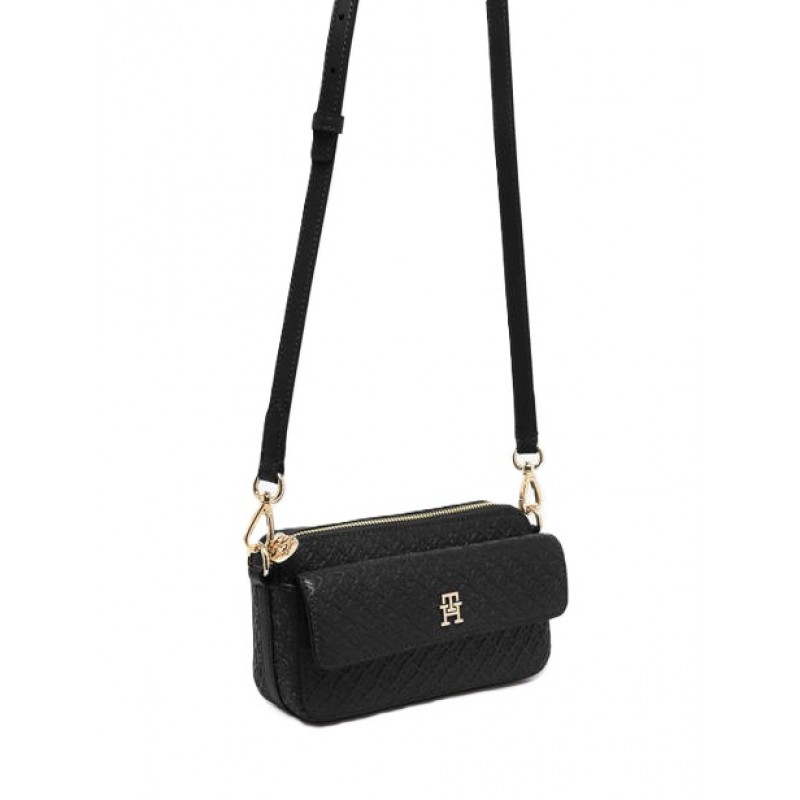 Tommy Hilfiger Camera Bag TH Icon Monologo-Black Tommy Hilfiger Camera Bag TH Icon Monologo-Black