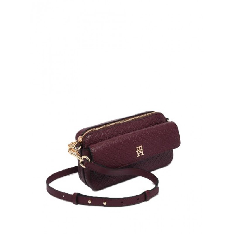 Tommy Hilfiger Camera Bag TH Icon Monologo-Oxblood Tommy Hilfiger Camera Bag TH Icon Monologo-Oxblood