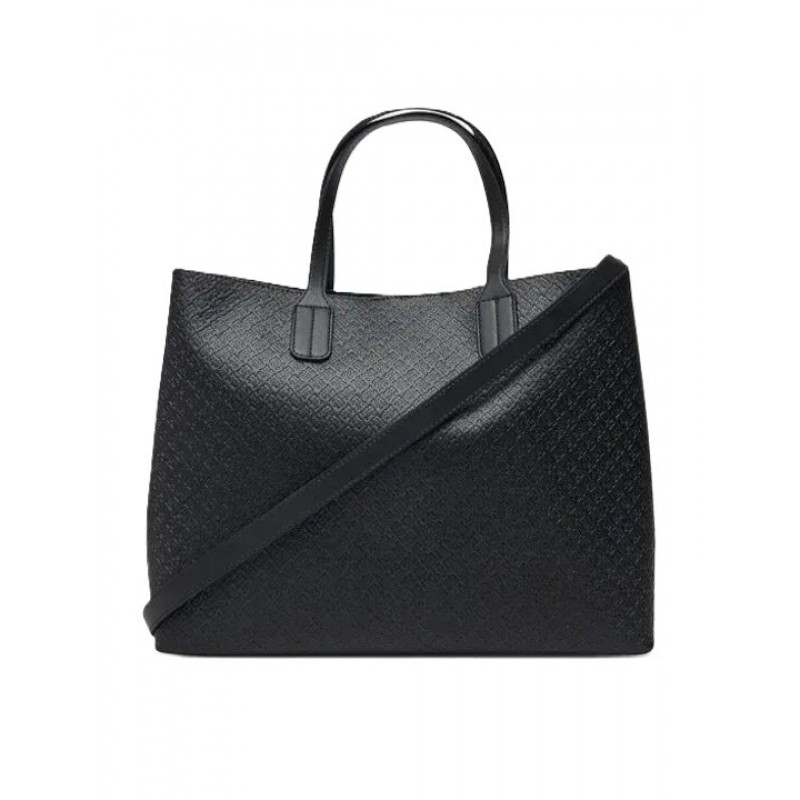 Tommy Hilfiger Satchel Bag TH Icon Monologo-Black Tommy Hilfiger Satchel Bag TH Icon Monologo-Black