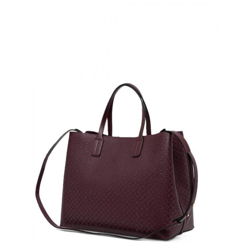 Tommy Hilfiger Satchel Bag TH Icon Monologo-Oxblood