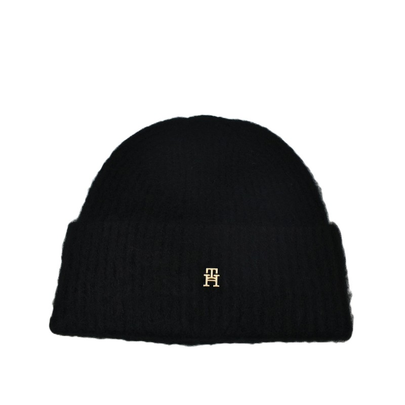 Tommy Hilfiger Beanie TH Elevated Chic-Black Tommy Hilfiger Beanie TH Elevated Chic-Black