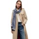 Tommy Hilfiger Scarf TH Monogram Jacquard-Space Blue Tommy Hilfiger Scarf TH Monogram Jacquard-Space Blue