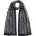Tommy Hilfiger Scarf TH Monogram Jacquard-Space Blue