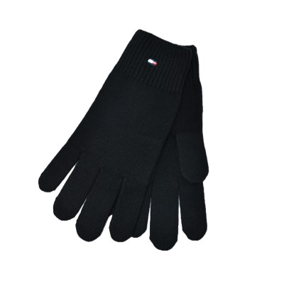 Tommy Hilfiger Gloves TH Flag Knit-Black