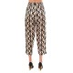 Philosophy Satin Print Pleated Pants-Black/Gold Philosophy Satin Print Pleated Pants-Black/Gold