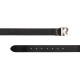 Replay Belt Monogram Buckle-Black/Silver Replay Belt Monogram Buckle-Black/Silver