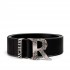 Replay Belt Monogram Buckle-Black/Silver