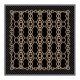Guess Foulard Printed 53x53-Black/Gold