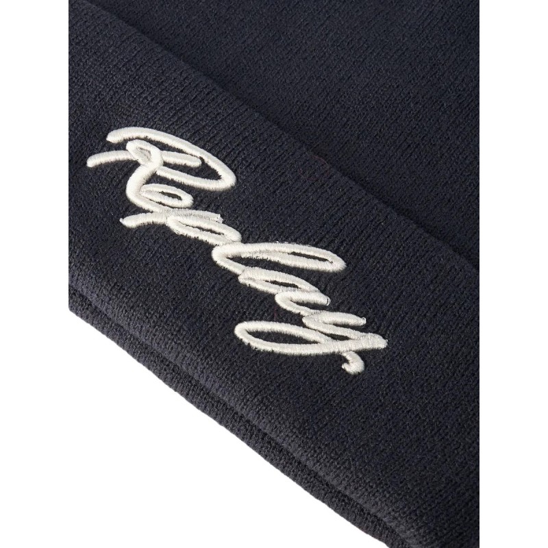 Replay Beanie With Embroiderd Logo-Blueberry