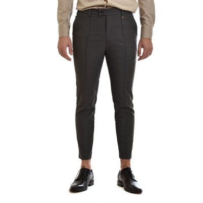 Vittorio Pants Barre Seams-Grey