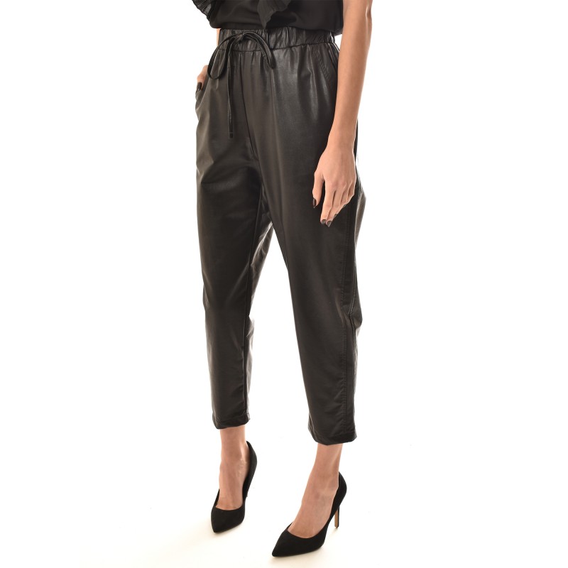 Lotus Eaters Pants Bizou Faux Leather-Black